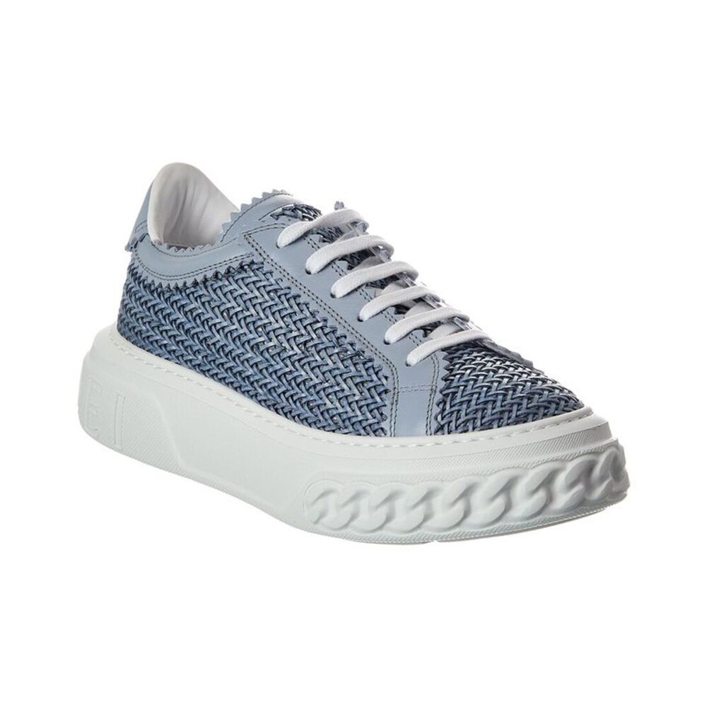 Casadei Off Road Hanoi Leather Sneaker, Blue